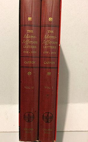 The Adams Jefferson Letters Two Volume Set B00124WJXO Book Cover