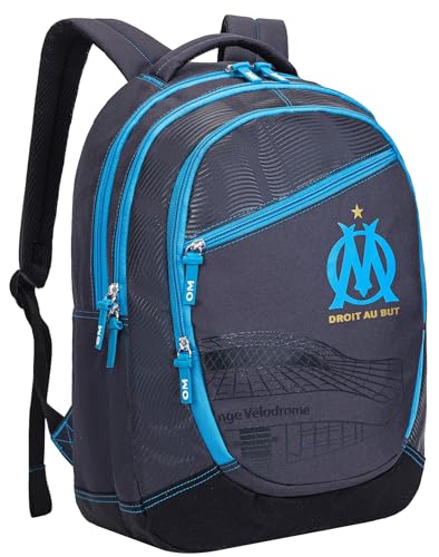 Sac à dos scolaire OM Olympique de Marseille robuste et confortable pour ados