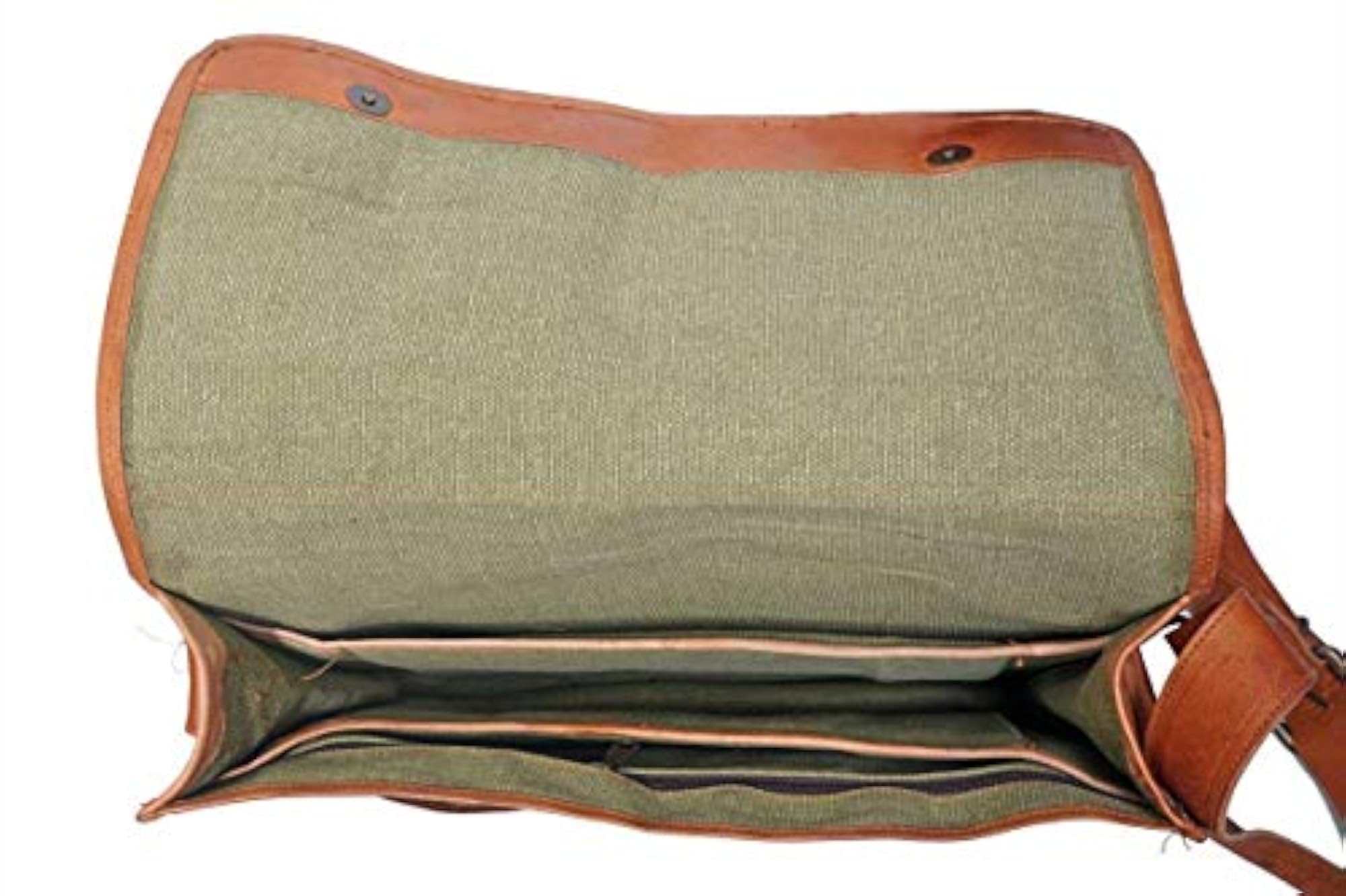 Genuine Brown Leather Messenger Bag for Boys/Girls