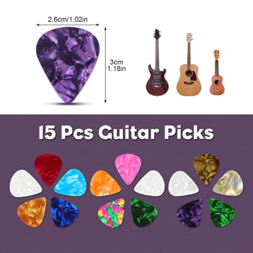 Redamancy 15 Pièces Médiators pour Guitare,Médiators en Celluloïd de Couleurs Assorties,pour Guitare Acoustique, Guitare Electrique, Ukulélé, Basse(3 Épaisseurs Différentes:0.46mm 0.71mm 0.96mm) - Les Beatles, Paul McCartney, John Lennon, RIngo Starr, George Harrison Redamancy 15 Pièces Médiators pour Guitare,Médiators en Celluloïd de Couleurs Assorties,pour Guitare Acoustique, Guitare Electrique, Ukulélé, Basse(3 Épaisseurs Différentes:0.46mm 0.71mm 0.96mm) – Image 4