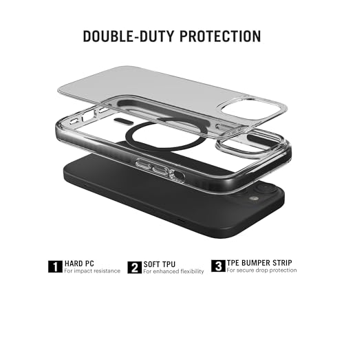Image of DailyObjects Stride 3.0 Clear Magnetic Protective Case Cover Compatible with iPhone 13 |Magsafe|Camera & Body Protection|Anti Shock,Scratch Resistant|Precise Cutouts Design|Wireless Charging-Clear