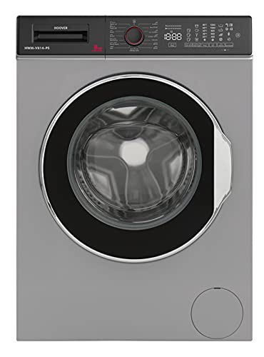 Hoover 8Kg Front Load Washing Machine, Fully Automatic, 1400 RPM, Pyrojet Technology, 15 Programs,Stain Selection,Delay Start,Child Safety Lock, Silver,Made in Turkey,Min 1Year Warranty -HWM-V814-PS
