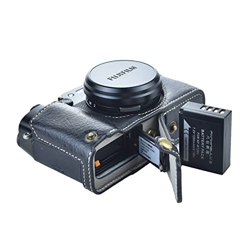 Funda para cámara Rieibi X100V cuero retro negro miniatura 6