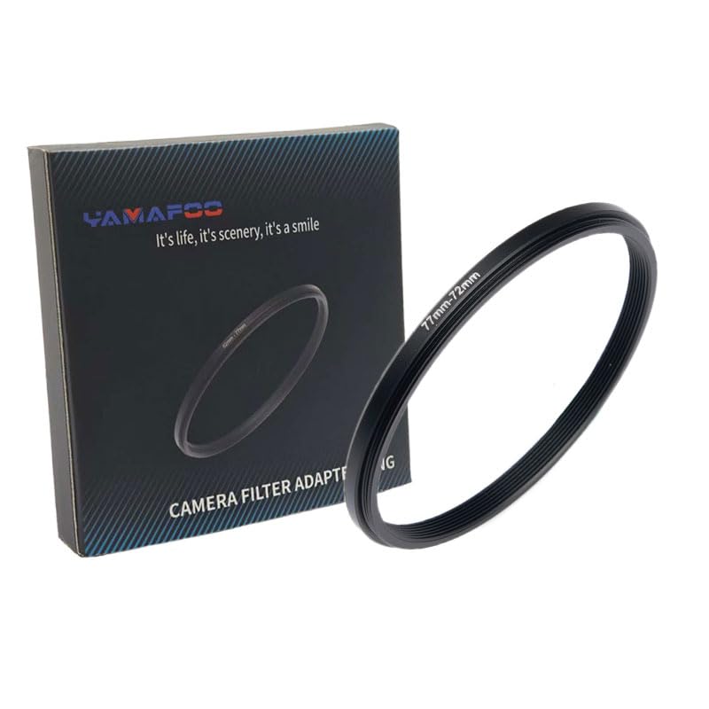 72mm to 82mm Step-up Adapter Rings,Black,Step Up Ring,Step-Down Rings Filter Ring Adapter,for All Brands of DSLR Camera Lens UV ND CPL Stepping Rings Step Down Rings Filter Adapter