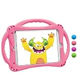 TopEsct Kids Case for iPad Mini 5/4/3/2/1,Shockproof Handle Stand Silicone Cover for iPad Mini 5/4/3/2/1 (Pink)