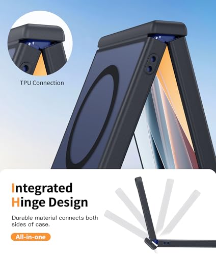 Image of FNTCASE for Samsung-Galaxy Z Flip 8 Matte Case with Hinge Protection | Compatible with Magsafe, Screen Protector, Military Grade Drop Shockproof Protective, Magnetic Translucent Phone Case