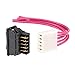 UXCELL Universal 5-Pin Car Window Switch - Master Rocker Switch With Wiring Harness - Momentary Glass Lifter - DC 12V
