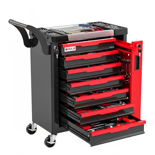 Tool Chest 7-Drawer with Wheels for Garage Storage