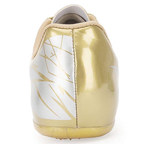 Thestron Track Shoes Spikes Mens Womens Distance Running Sneakers Athletic Sprinting Track And Field Racing Shoes With Spikes Boys Girls … Gold #TOP5
