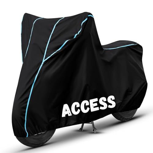 Image of Bike Cover for Access 100% Waterproof, Dustproof & Scratch Resistant| Fully Bottom Elastic UV Resistant Heavy Duty Body Cover | All Weather Outdoor Use
