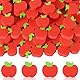 JUNEBRUSHS Radiergummis Kinder, 65 Stück Äpfel Radiergummis Mini Radiergummi Set Kleine Radiergummi Schule Äpfel Eraser für Kinder Schüler Hausaufgaben Schule Büro Geschenke