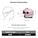 LIONCIANO Motorradhelm mit Doppelvisier, Jethelm Jet-Helm Roller-Helm Scooter-Helm Moped Mofa-Helm Chopper Retro Vintage Jethelme(Rosa)