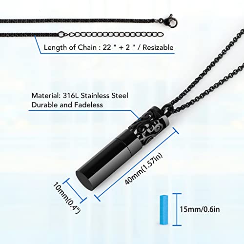 Maromalife Essential Oil Diffuser Necklaces For Women, 2Pcs Aromatherapy Necklaces Stainless Steel Diffuser Locket Pendant Cylinder With 20 Felt Pads, Aroma Necklaces Gift Set For Mothers Day #TOP7