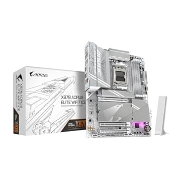 GIGABYTE X870 AORUS Elite WIFI7 ICE AM5 LGA 1718, ATX, DDR5, 4X M.2, PCIe 5.0, USB4, Wi-Fi 7, LAN 2.5GbE, EZ-Latch, Q-Flash