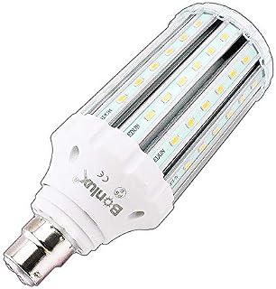 Bonlux 30W BC Daylight LED Corn Light 6000K 250W Equivalent Bayonet B22 LED Retrofit Light Bulb for Warehouse Workshop Garage Barn Backyard Garden Pathway Post Top Street Lighting