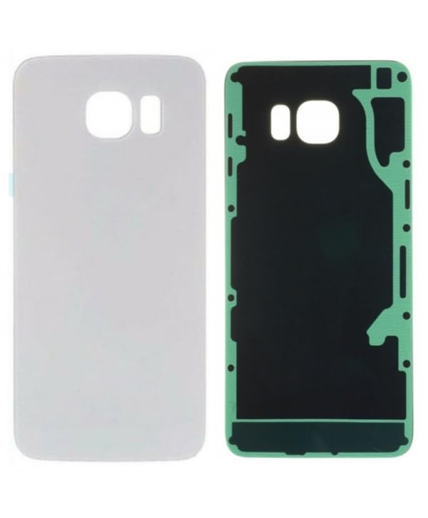 Tapa BATERIA para Samsung Galaxy S6 Edge Blanco Blanca Cristal Trasero Repuesto