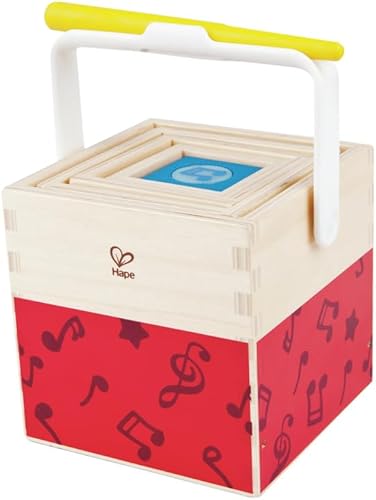 Miniatura 5 de Hape Juego de música apilable | Caja musical colorida de 6 piezas, juego de madera para niños mayores de 18 meses
