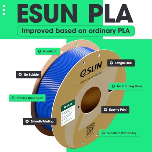Image of eSUN Yellow PLA Filament, 3D Printing Filament 1.75mm Dimensional Accuracy + /- 0.03mm, 1kg Carboard Spool (2.2lbs) 3D Printer Filament