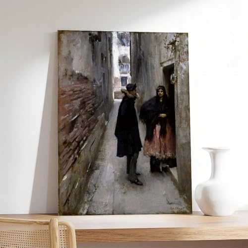 Toile A Street in Venice John Singer Sargent pour créer une ambiance galerie dans votre salon - 7