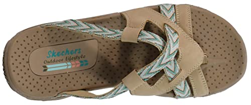 Image of Skechers Women's Reggae-Soundproof-Thong Slide Multi-Strap Sandal