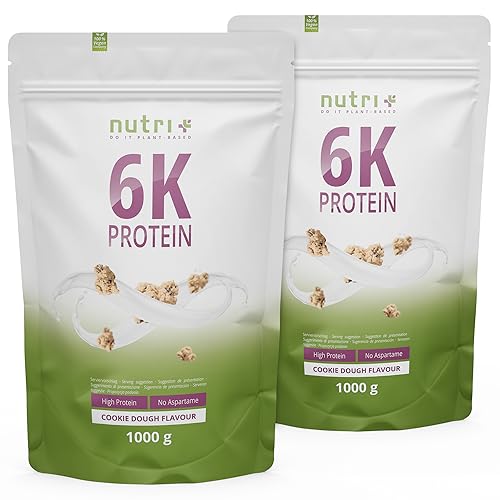 Nutri + Eiweißkomplex für Muskelaufbau Cookie Dough 2000 g - Proteinisolat Eiweißpulver mit Schokostreusel - Protein Pulver 2 kg - Aminosäuren & BCAA