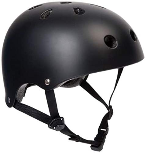 Woodtree Matt Negro Bicicleta/monopatín Talla de Casco Título: Pequeño: 53 El centímetro - 55 cm (Size : L)