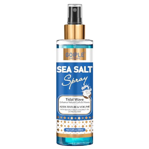 Natural Sea Salt Spray for Hair Men & Women, Texture Spray for Hair Volume Adds Instant Thickness Light Hold, Sea Salt Spray for Hair Hold Beach Hair Spray Easy Mist Spray for All Hair Types 6.8 fl oz