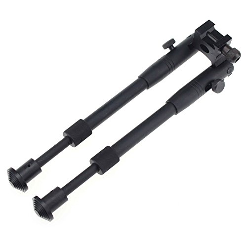 OTW Rifle Bipod High Profile Bipod with Rubber Feet Foldable Metal Height Profile Bipod Rubber Stand
