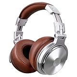 Studio Foldable Wired Headphone Over-Ear Monitors Music Gaming Earphone with Detachable Cable