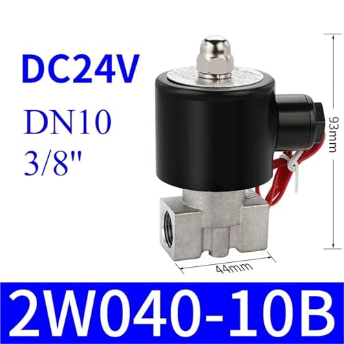 Électrovanne en acier inoxydable 3/8 24VAC structure robuste normalement fermée
