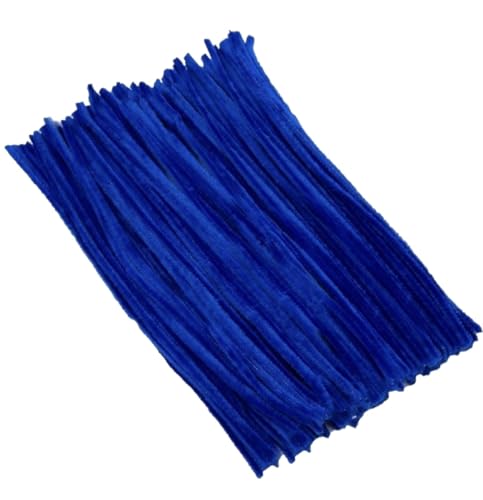 Image of Crafts Pipe Cleaner 12 inch: Dark Blue Color: 100pcs : for HobbyCrafts, Scrapbooking, DIY Accessory