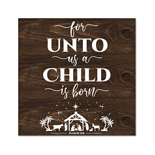 Décoration murale en bois Isaïe 9:6 pour embellir votre cuisine
