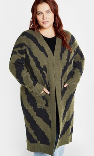 City Chic Women's Plus Size Earn Your Stripes Cardigan4