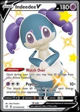 Pokemon - Indeedee V SV114SV122 - Destinos Brillantes - Bóveda Brillante - Tarjeta