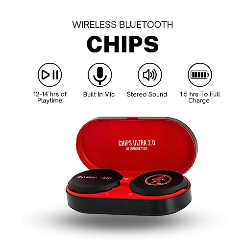 Outdoor Tech Chips Ultra 2.0, Premium Universal Helmet Audio System, Bluetooth Headset, True-Wireless Drop-in Audio for Snow - Image 3