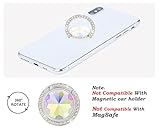 lenoup Glitter Bling Bling Phone Ring Holder,Sparkle Phone Ring Grip Artificial Diamond Stand,Rhinestone Cell Finger Ring for Phones,Pad(Silver) - Image 4