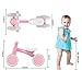 SEREED Baby Balance Bike for 1 Year Old Boys Girls 12-24 Month Toddler Balance Bike, 4 Wheels Toddler First Bike, First Birthday Gifts