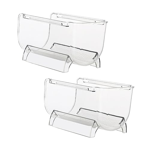HOMOBABE 2Piezas Soporte De Vino Apilable Cajón Botellero Transparente para Vino y Organizador De Encimera para Cocina