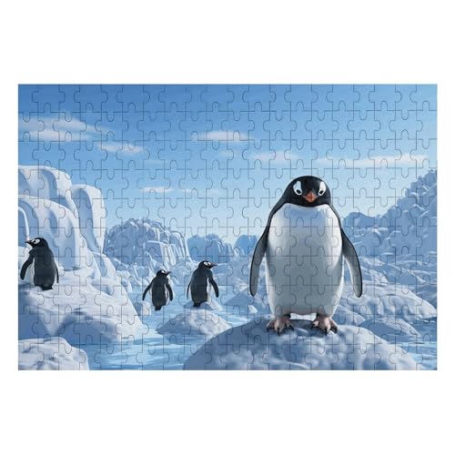 Jigsaw Puzzles 200 PCS Cute Animal Antarctica Ice Puzzles Personalized Puzzle for Adults Wooden Puzzle Custom Puzzles from Photos Picture Puzzle Classic Jigsaw Puzzle for Wedding Birthday Valentine's - Image 8