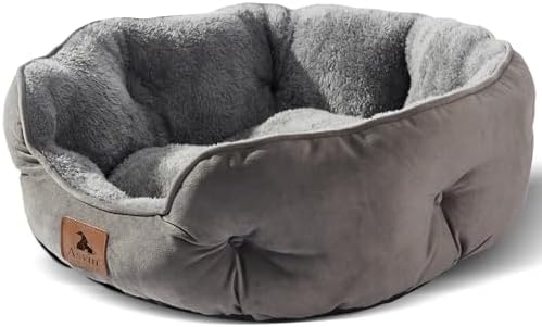 Asvin Small Dog Bed for Small Dogs, Cat Beds for Indoor Cats, Pet...