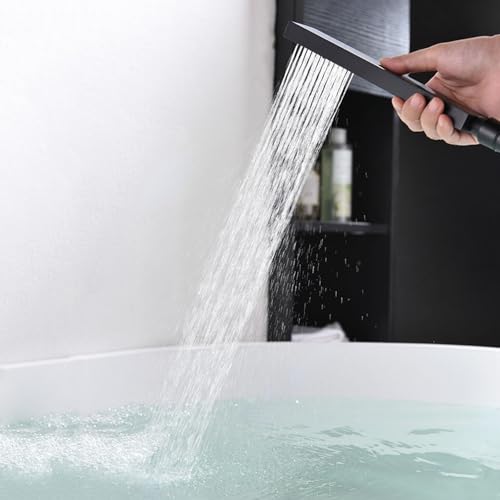 Mitigeur de bain-douche jet cascade en laiton avec commande unique or brossé - 2
