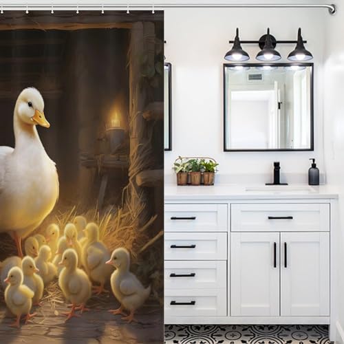 Rideau de douche canard imperméable pour résoudre les problèmes d'infiltration d'eau - 5