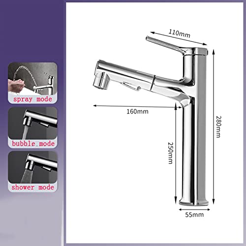 Mitigeur rétractable double mode chaud et froid à jet modulable haute précision - 3