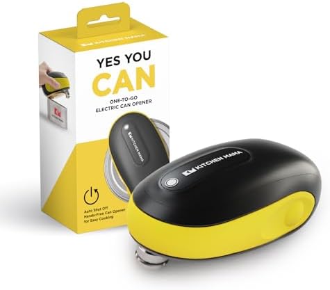 Kitchen Mama One-To-Go Electric Can Opener: One Touch, Auto Stop,...