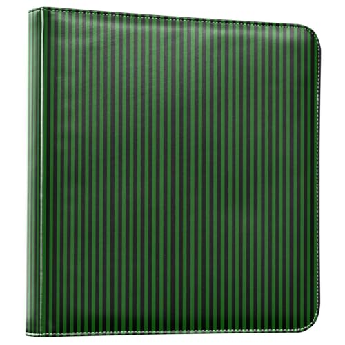 Álbum de Fotos Autoadhesivo DIY Álbum de Recortes Verde con Rayas Negras Encuadernador de 3 Anillas 40 Páginas 8x10 para Recuerdos miniatura 1