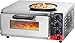 CROSSON Forno Elettrico per Pizza 16 Pollici,Forno Pizza Elettrico Professionale in Acciaio Inox 230V/2000W con Pietra e Maniglia,per Interni Ristorante Cottura Casa Cucina