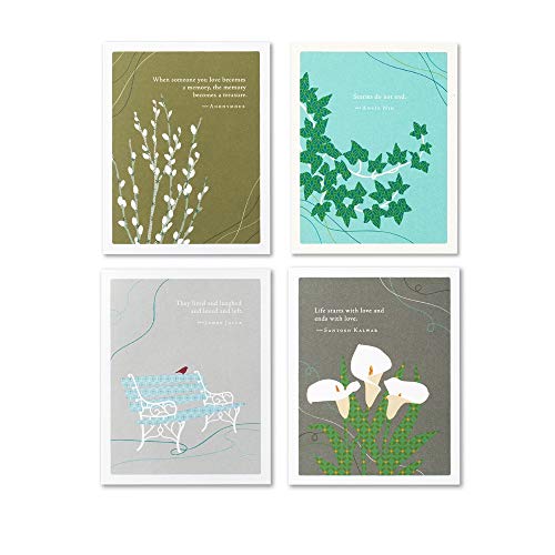 Compendium Positively Green Greeting Cards - 4-Pack Of Sympathy Cards (Four Different Designs; One Card Each) #TOP14