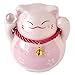 Apropos Japanese Fat Lucky Cat Piggy Bank, Small Piggy Bank for All Ages (Pink Lucky Cat Bank)