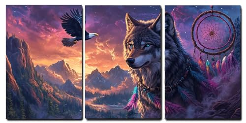 Toile giclee loup l'excellence de l'art mural pour une decoration raffinee