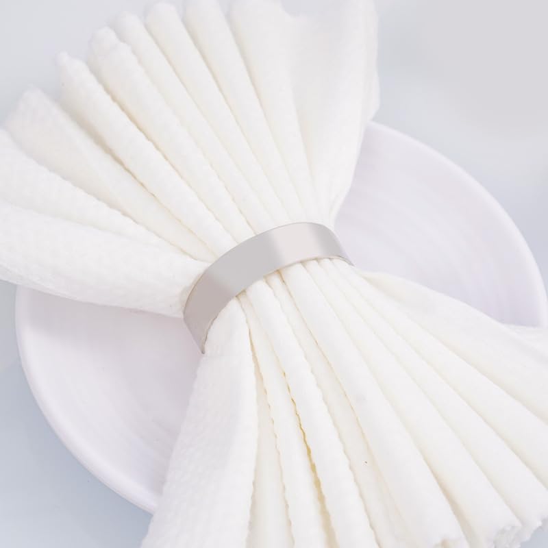 Lot de 12 Ronds de Serviette en métal doré électroplaqué, Motif Feuille d'érable, pour Table à Manger, fêtes de Noël, Mariages.
